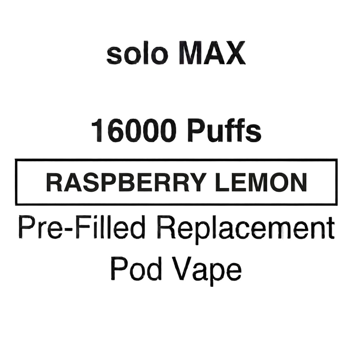 Solo MAX 16000 Puffs Pre-Filled Pod Vape - NZ Vapez 