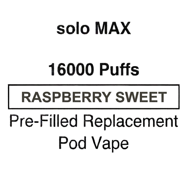 Solo MAX 16000 Puffs Pre-Filled Pod Vape - NZ Vapez 