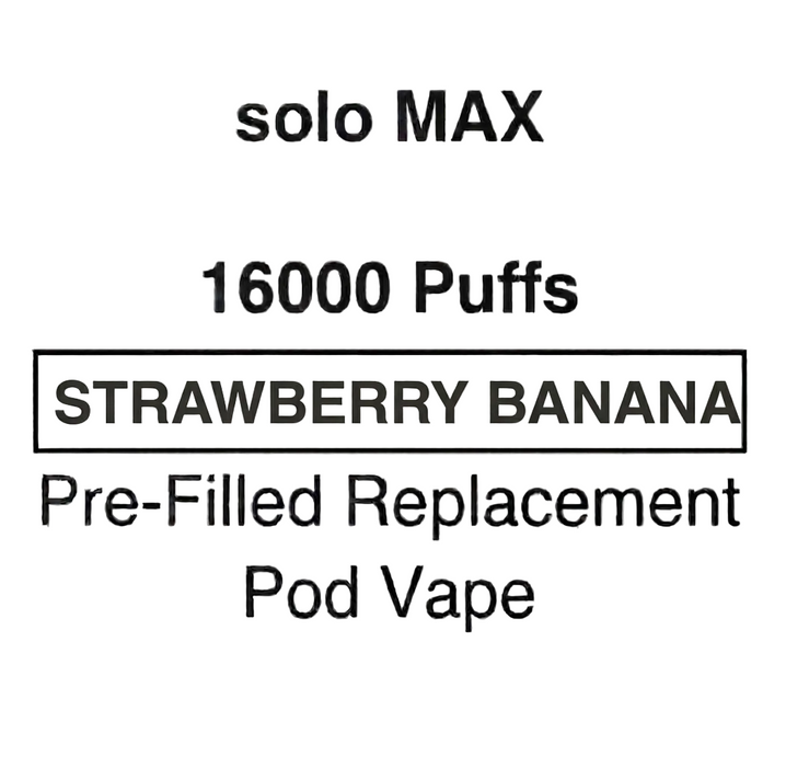 Solo MAX 16000 Puffs Pre-Filled Pod Vape - NZ Vapez 
