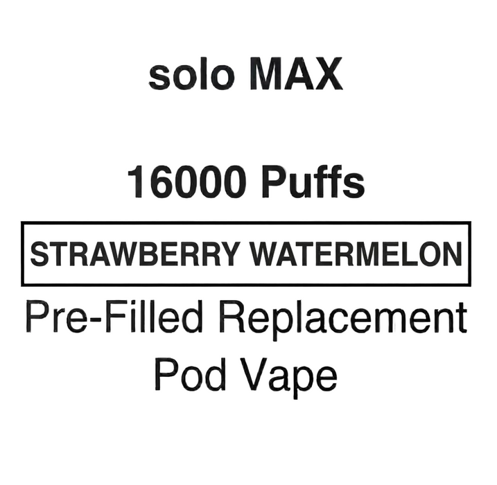 Solo MAX 16000 Puffs Pre-Filled Pod Vape - NZ Vapez 