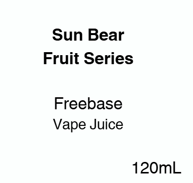 Sweet Orange E-Liquid - Sunbear | 120ml | 0mg, 3mg, 6mg Options