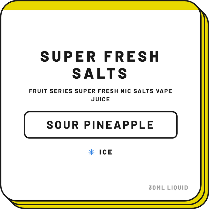 Sour Pineapple | Super Fresh Salts - NZ Vapez 