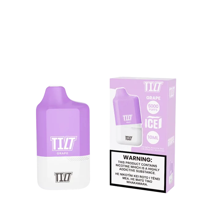 Grape Ice | TILT Prefilled Disposable Pod | 5000 puffs - NZ Vapez 