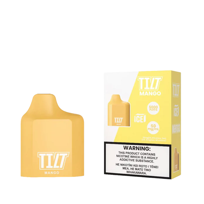 Mango Ice | TILT Prefilled Disposable Pod | 5000 puffs - NZ Vapez 