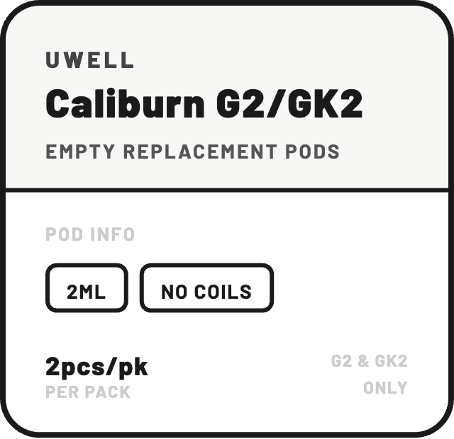 Uwell Caliburn G2/GK2 Empty Pods - NZ Vapez 