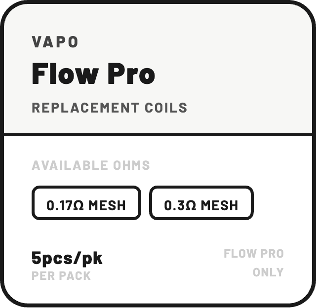 VAPO Flow Pro Replacement Coil 5-Pack-NZ - NZ Vapez 