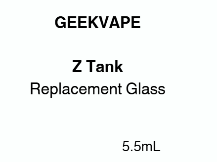 Geekvape - Z (Zeus) Tank Replacement Glass 5.5mL NZ Vapez Geekvape - Z (Zeus) Tank Replacement Glass 5.5mL NZ Vapez